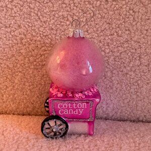 North Star Cotton Candy Machine Glass Ornament